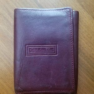 Burgundy Dior Wallet
